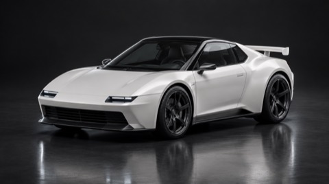 White compact sports coupe concept