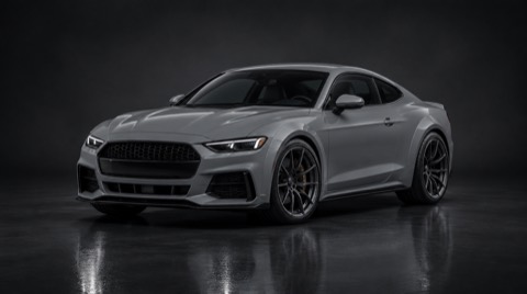 Grey sports coupe concept